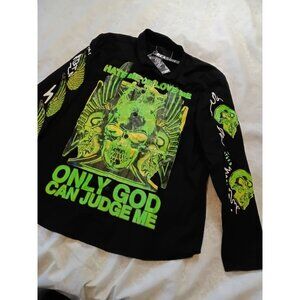 Reason Brand Mens Hate Me Or Love Me Button-Up Shirt 2XL